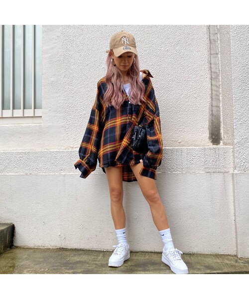 no brand（ノーブランド）の「BIGBIGたぽ袖チェックシャツ#3510（シャツ/ブラウス・レディース・その他）」の7枚目の写真