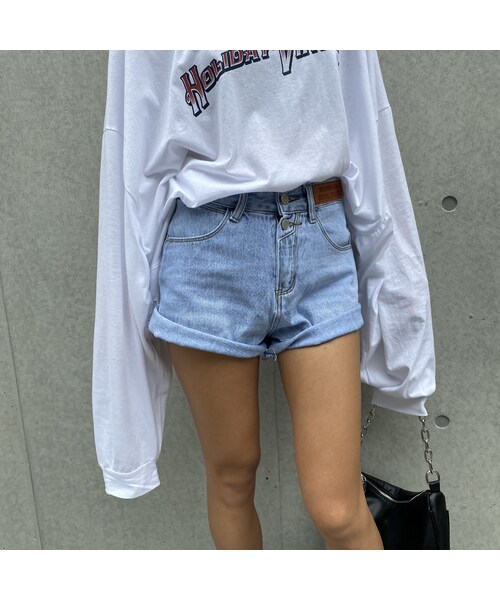 no brand(ノーブランド)の「ネームパッチデニショ「collection」#3555(デニムパンツ・レディース・その他)」の6枚目の写真