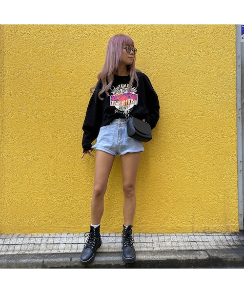 no brand(ノーブランド)の「ネームパッチデニショ「collection」#3555(デニムパンツ・レディース・その他)」の4枚目の写真