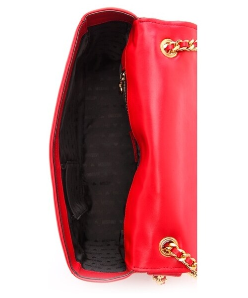 MOSCHINO（モスキーノ）の「Moschino Moto Jacket Shoulder Bag（ショルダーバッグ・レディース・Red・One Size）」の4枚目の写真