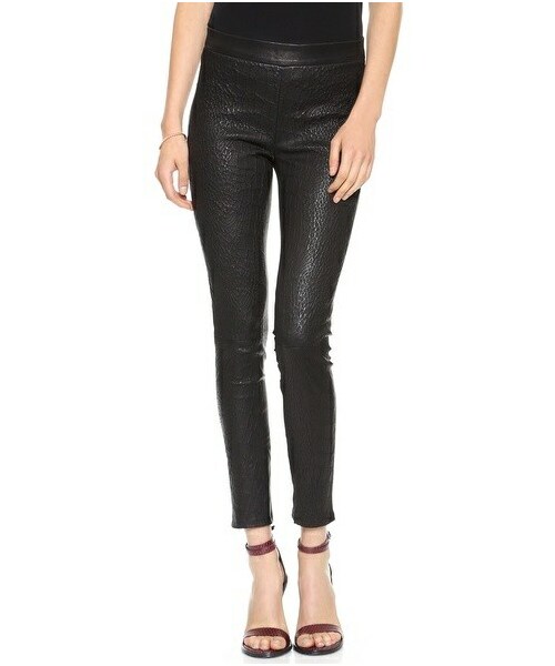 J Brand（ジェイブランド）の「J Brand L8227 Cropped Leather Leggings（レギンス/スパッツ）」 WEAR