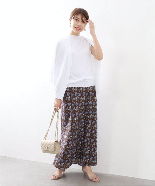 La TOTALITE（ラトータリテ）の「リバティバイアススカート◆（スカート・ブラウン/36/在庫あり/38）」の3枚目の写真