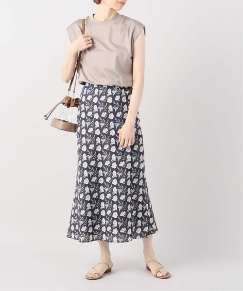 La TOTALITE（ラトータリテ）の「リバティバイアススカート◆（スカート・ブラウン/36/在庫あり/38）」の8枚目の写真