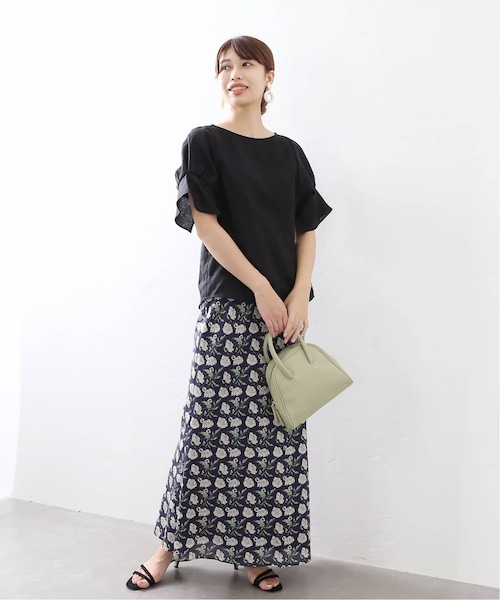 La TOTALITE（ラトータリテ）の「リバティバイアススカート◆（スカート・ブラウン/36/在庫あり/38）」の7枚目の写真