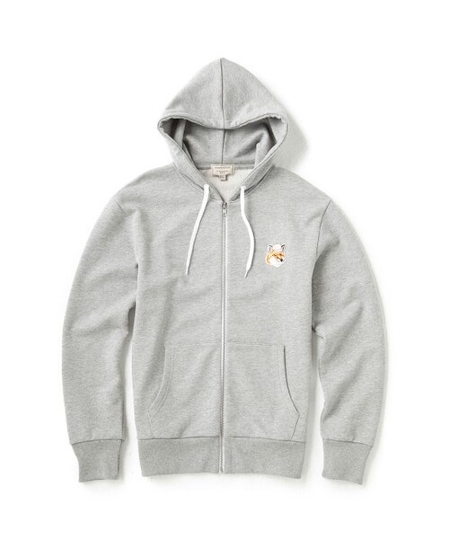Maison Kitsune（メゾンキツネ）の「ZIP HOODIE FOX PATCH（トップス・メンズ・ブラック/グレー/ワイン・S/M）」の2枚目の写真
