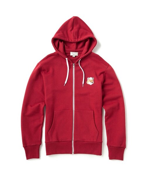 Maison Kitsune（メゾンキツネ）の「ZIP HOODIE FOX PATCH（トップス・メンズ・ブラック/グレー/ワイン・S/M）」の3枚目の写真