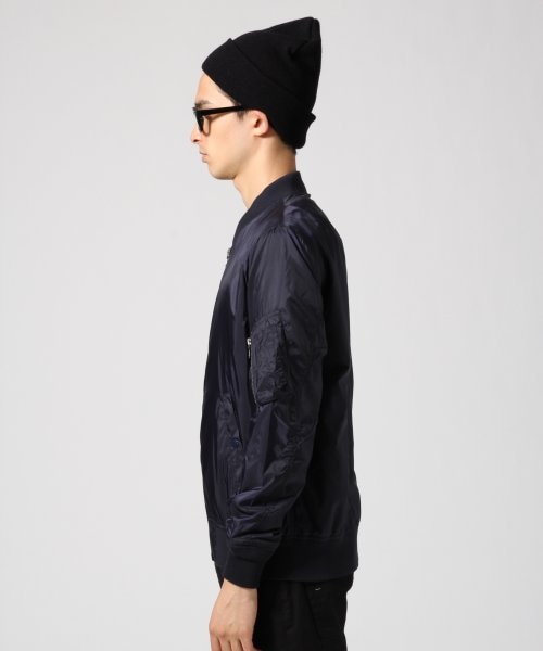 RAGEBLUE（レイジブルー）の「ナイロンMA-1（ジャケット/アウター・メンズ・オリーブ/ネイビー・Ｍ/Ｌ）」の3枚目の写真