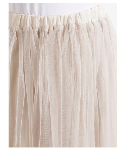 Green Parks fuuwa（グリーンパークスフーワ）の「・Uセット企画裏毛プルオーバー×チュールスカート（カットソー・レディース・杢ホワイト/杢グレー/チャコールグレー・F）」の12枚目の写真