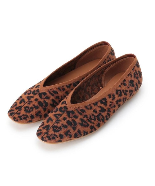 OZOC(オゾック)の「ニットフラットシューズ(シューズ・レディース・ブラック(019)/ブラウン(142)・35(23.5cm)/45(24.5cm))」の3枚目の写真