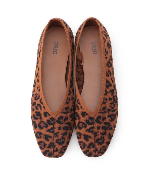 OZOC(オゾック)の「ニットフラットシューズ(シューズ・レディース・ブラック(019)/ブラウン(142)・35(23.5cm)/45(24.5cm))」の6枚目の写真