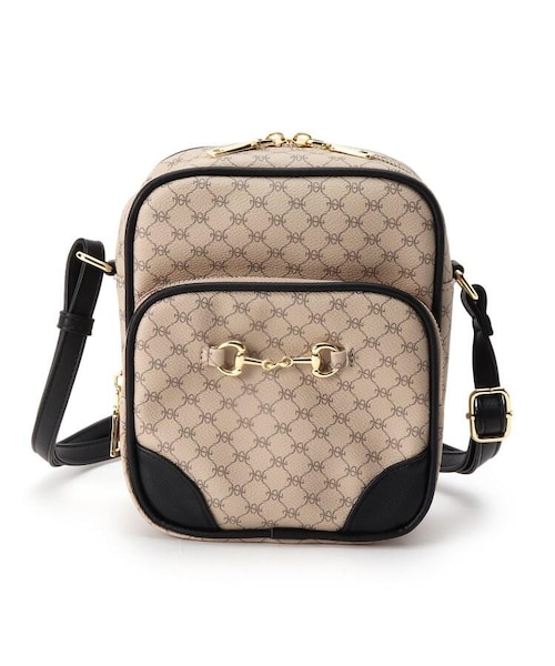 OZOC(オゾック)の「オリジナルモノグラム柄縦長ショルダー(バッグ・レディース・ダークブラウン(143)/アイボリー(104)/キャメル(141)/ブラック(019)/ブラウン(142)/ブラック(119)・00(FREE))」の7枚目の写真