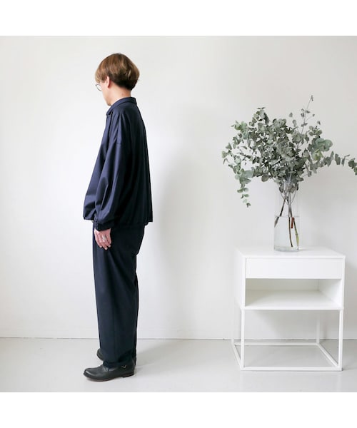 ノーコントロールエアー　ギザコットン×ウールワンボタンジャケット ノーコントロールエアー ギザコットン×ウールワンボタン