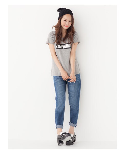 INGNI（イング）の「【Basic】クラッシュボーイズデニム／パンツB（パンツ・レディース・ﾌﾞﾙｰ/ｺﾝ・S/M）」の10枚目の写真