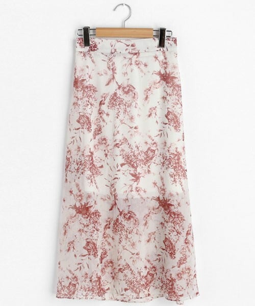 DHOLIC（ディーホリック）の「フローラルシフォンスカート（スカート・レディース・ブラック/レッド/グレー・FREE）」の3枚目の写真
