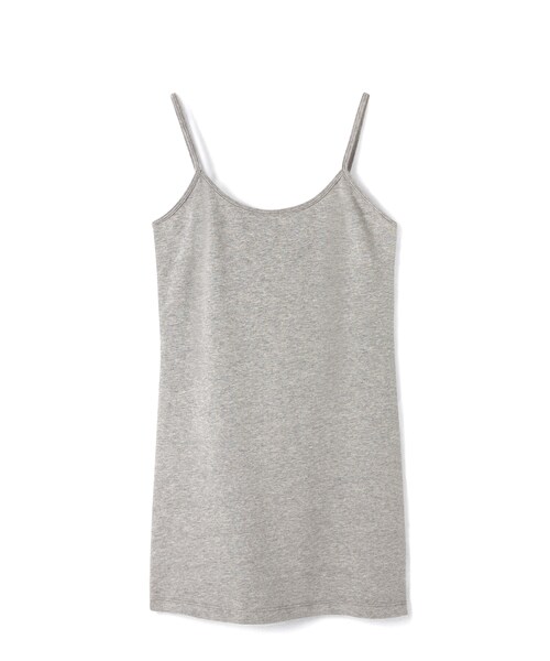 LOVFEE（ラッフィ）の「簡單生活素面棉柔細肩背心（トップス・レディース・黑/米白/麻灰・S/M/L）」の3枚目の写真