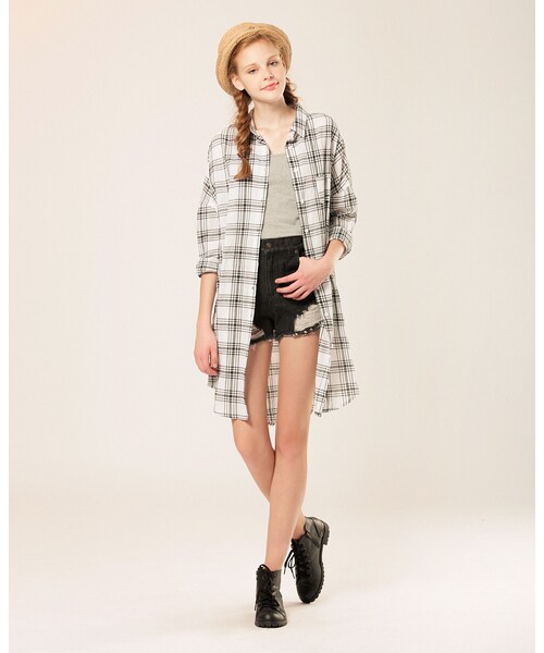 LOVFEE（ラッフィ）の「簡單生活素面棉柔細肩背心（トップス・レディース・黑/米白/麻灰・S/M/L）」の10枚目の写真