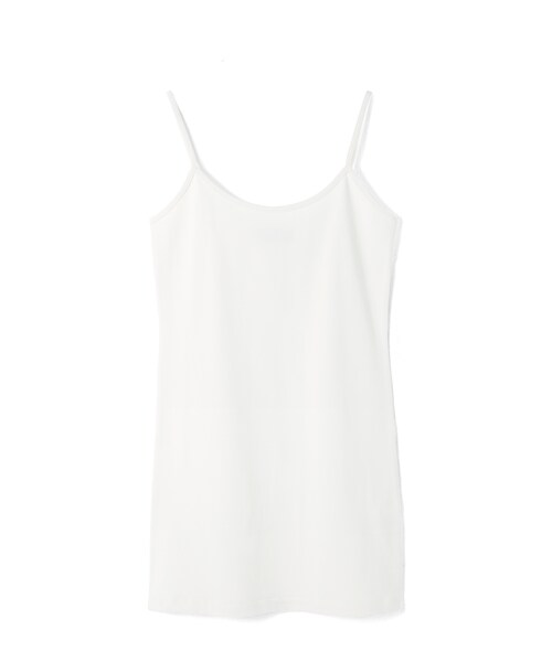 LOVFEE（ラッフィ）の「簡單生活素面棉柔細肩背心（トップス・レディース・黑/米白/麻灰・S/M/L）」の2枚目の写真