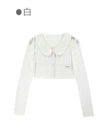 Bobon21 | ミニ丈透かしサマーカーディガン-全２色-(カーディガン/ボレロ)