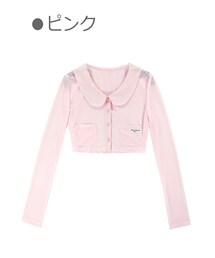 Bobon21 | ミニ丈透かしサマーカーディガン-全２色-(カーディガン/ボレロ)
