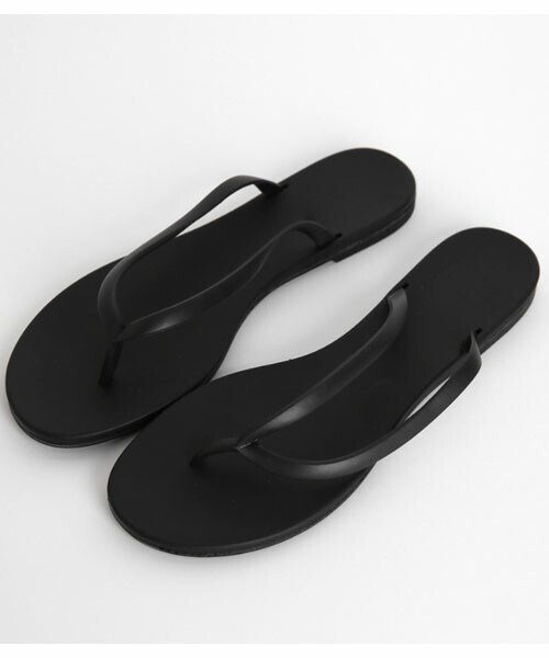 DHOLIC（ディーホリック）の「ラウンドフリップフロップサンダル（サンダル・レディース・イエロー/ピンク/グリーン/ベージュ/ブラウン/ブラック/ホワイト・230/235/240/245/250）」の3枚目の写真