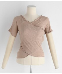 DHOLIC | クロスリンクルウェーブTシャツ(Tシャツ/カットソー)