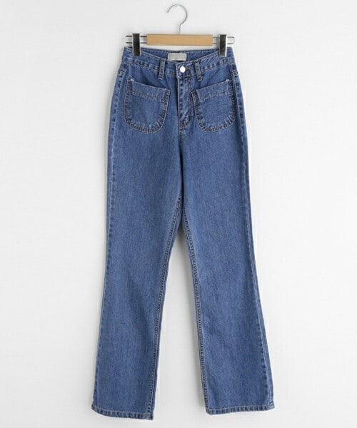 DHOLIC（ディーホリック）の「ポケットロングデニムパンツ（デニムパンツ・レディース・ブルー/その他・S/M）」の2枚目の写真