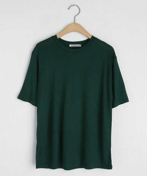 DHOLIC(ディーホリック)の「ラウンドネックTシャツ(Tシャツ/カットソー・レディース・ホワイト/ブラウン/グリーン/ブラック/レッド・FREE)」の4枚目の写真