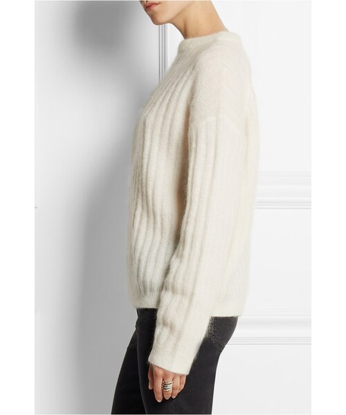 Acne Studios（アクネストゥディオズ）の「Acne Studios Dramatic ribbed knitted sweater（ニット/セーター・レディース・White・x small/small/medium/large）」の5枚目の写真