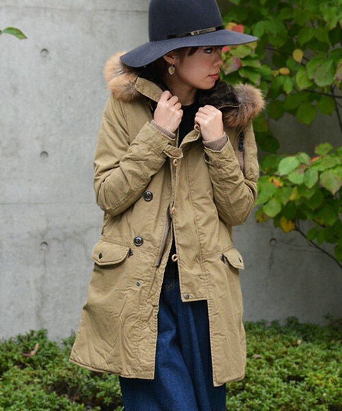 Johnbull Private labo(ジョンブルプライベートラボ)の「N-3Bジャケット(モッズコート・レディース・ブラック/カーキ/オリーブ・SMALL/MEDIUM/LARGE)」の3枚目の写真