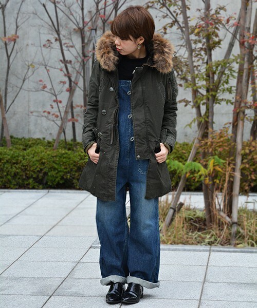 Johnbull Private labo(ジョンブルプライベートラボ)の「N-3Bジャケット(モッズコート・レディース・ブラック/カーキ/オリーブ・SMALL/MEDIUM/LARGE)」の7枚目の写真