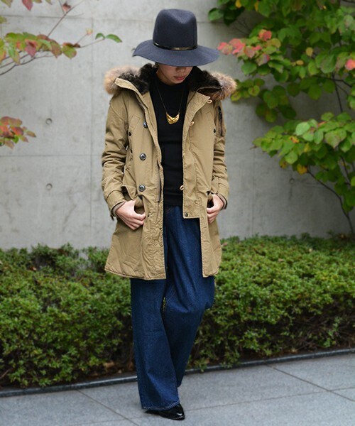 Johnbull Private labo(ジョンブルプライベートラボ)の「N-3Bジャケット(モッズコート・レディース・ブラック/カーキ/オリーブ・SMALL/MEDIUM/LARGE)」の4枚目の写真