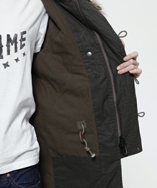 Johnbull Private labo(ジョンブルプライベートラボ)の「N-3Bジャケット(モッズコート・レディース・ブラック/カーキ/オリーブ・SMALL/MEDIUM/LARGE)」の15枚目の写真