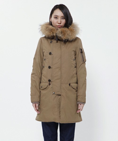 Johnbull Private labo(ジョンブルプライベートラボ)の「N-3Bジャケット(モッズコート・レディース・ブラック/カーキ/オリーブ・SMALL/MEDIUM/LARGE)」の9枚目の写真