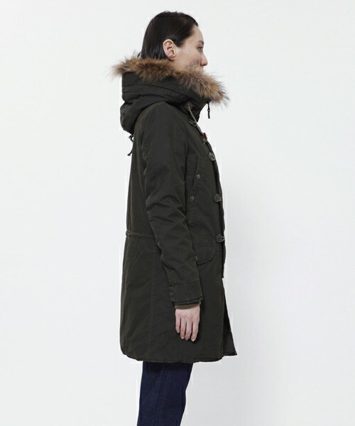 Johnbull Private labo(ジョンブルプライベートラボ)の「N-3Bジャケット(モッズコート・レディース・ブラック/カーキ/オリーブ・SMALL/MEDIUM/LARGE)」の10枚目の写真