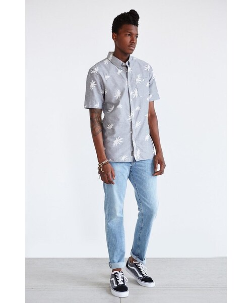 VANS(バンズ)の「Vans La Palma Button-Down Shirt(シャツ/ブラウス・メンズ・GREY・S/M/L/XL)」の1枚目の写真