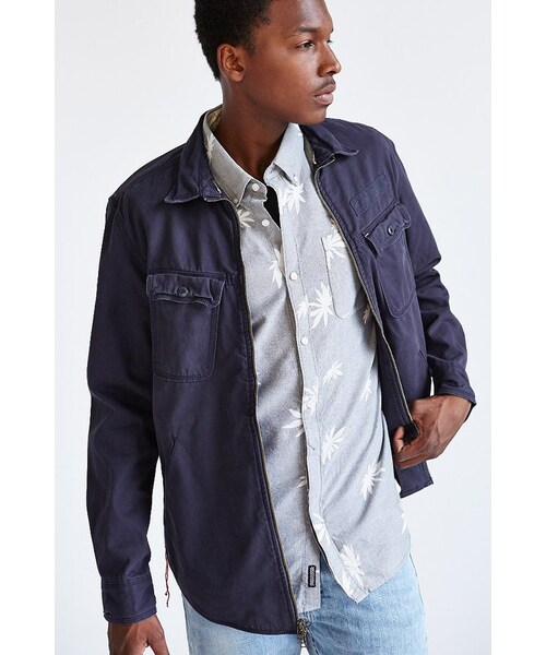 VANS(バンズ)の「Vans La Palma Button-Down Shirt(シャツ/ブラウス・メンズ・GREY・S/M/L/XL)」の4枚目の写真