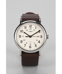 TIMEX | Timex Leather Strap Weekender Watch(アナログ腕時計)