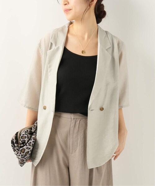 B.C STOCK（ベーセーストック）の「半袖シアージャケット（ジャケット/アウター・ブラック/フリー/残り1点）」の14枚目の写真