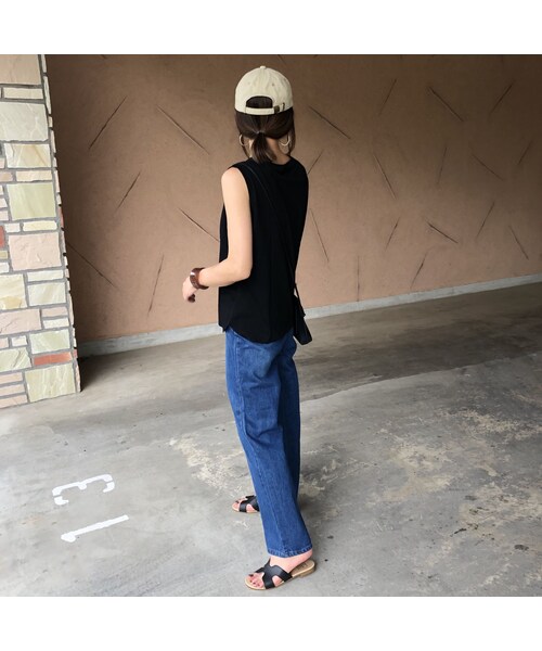 copine（コピン）の「大人気シリーズ！新カラー登場！大人ベーシックシンプルノースリーブ(4color)【クリックポスト対象商品】（Tシャツ/カットソー・レディース・その他）」の11枚目の写真