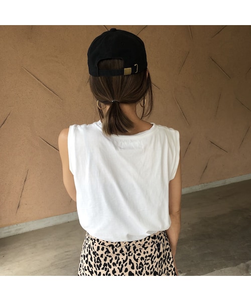 copine（コピン）の「大人気シリーズ！新カラー登場！大人ベーシックシンプルノースリーブ(4color)【クリックポスト対象商品】（Tシャツ/カットソー・レディース・その他）」の8枚目の写真