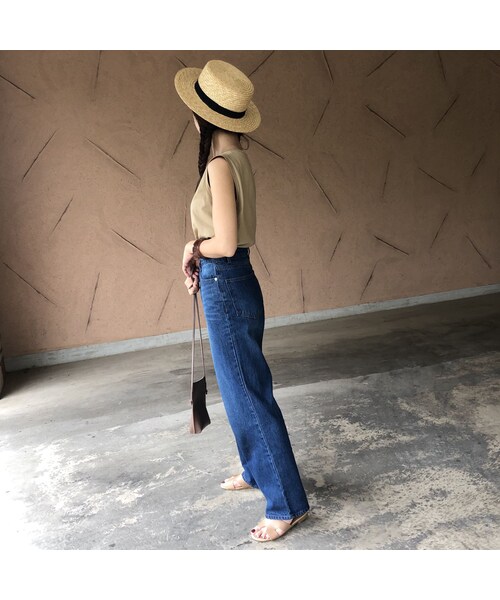 copine（コピン）の「大人気シリーズ！新カラー登場！大人ベーシックシンプルノースリーブ(4color)【クリックポスト対象商品】（Tシャツ/カットソー・レディース・その他）」の4枚目の写真