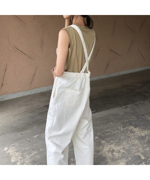 copine（コピン）の「大人気シリーズ！新カラー登場！大人ベーシックシンプルノースリーブ(4color)【クリックポスト対象商品】（Tシャツ/カットソー・レディース・その他）」の5枚目の写真