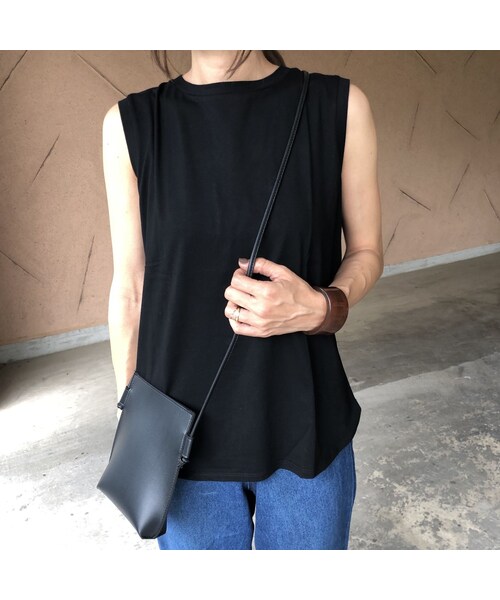 copine（コピン）の「大人気シリーズ！新カラー登場！大人ベーシックシンプルノースリーブ(4color)【クリックポスト対象商品】（Tシャツ/カットソー・レディース・その他）」の12枚目の写真