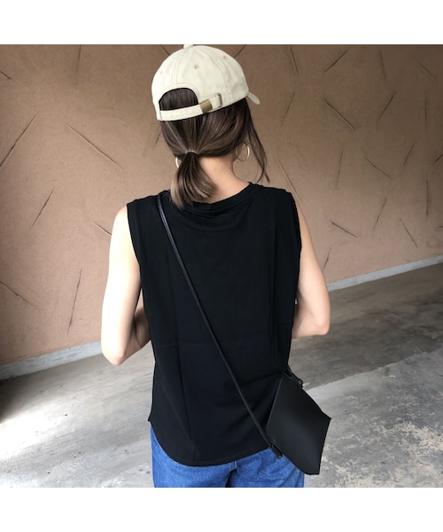 copine（コピン）の「大人気シリーズ！新カラー登場！大人ベーシックシンプルノースリーブ(4color)【クリックポスト対象商品】（Tシャツ/カットソー・レディース・その他）」の13枚目の写真