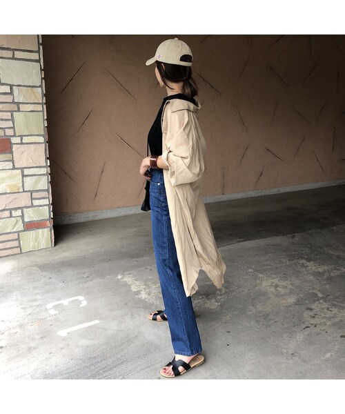 copine（コピン）の「再入荷！大人デニムスタイル！ハイウエストストレートデニムパンツ(2size)【クリックポスト対象商品】（デニムパンツ・レディース・その他）」の9枚目の写真