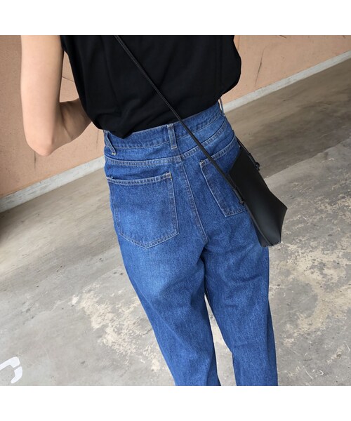 copine（コピン）の「再入荷！大人デニムスタイル！ハイウエストストレートデニムパンツ(2size)【クリックポスト対象商品】（デニムパンツ・レディース・その他）」の12枚目の写真