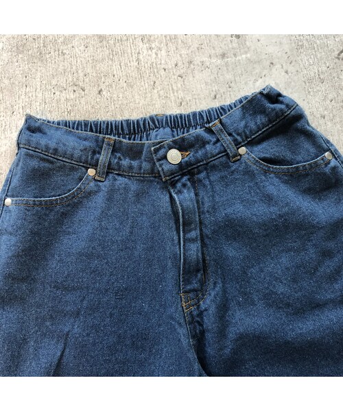 copine（コピン）の「楽な着心地ウエストゴム！裾カットオフデザインワイドデニムパンツ【クリックポスト対象商品】（デニムパンツ・レディース・その他）」の13枚目の写真