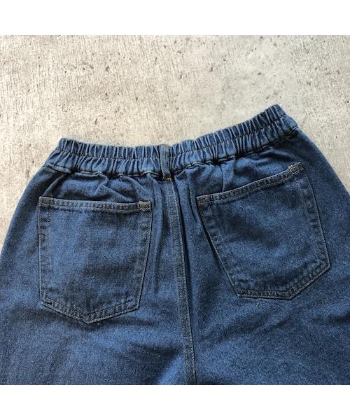 copine（コピン）の「楽な着心地ウエストゴム！裾カットオフデザインワイドデニムパンツ【クリックポスト対象商品】（デニムパンツ・レディース・その他）」の14枚目の写真