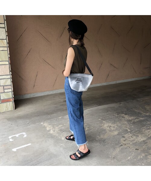 copine（コピン）の「楽な着心地ウエストゴム！裾カットオフデザインワイドデニムパンツ【クリックポスト対象商品】（デニムパンツ・レディース・その他）」の8枚目の写真