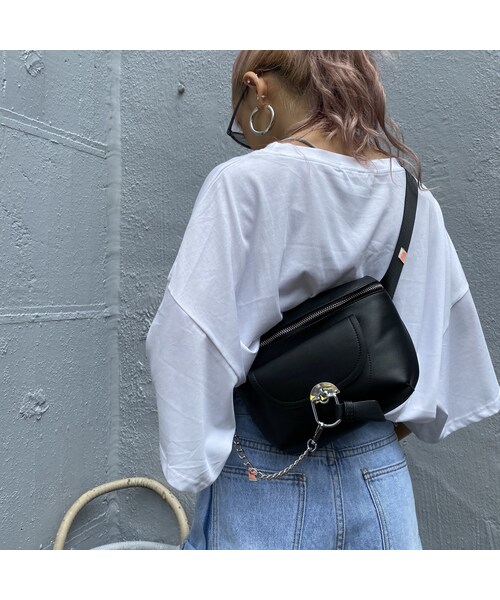 no brand（ノーブランド）の「フェイクレザーボディバ｢CHAIN｣（ボディバッグ/ウエストポーチ・レディース・その他）」の4枚目の写真